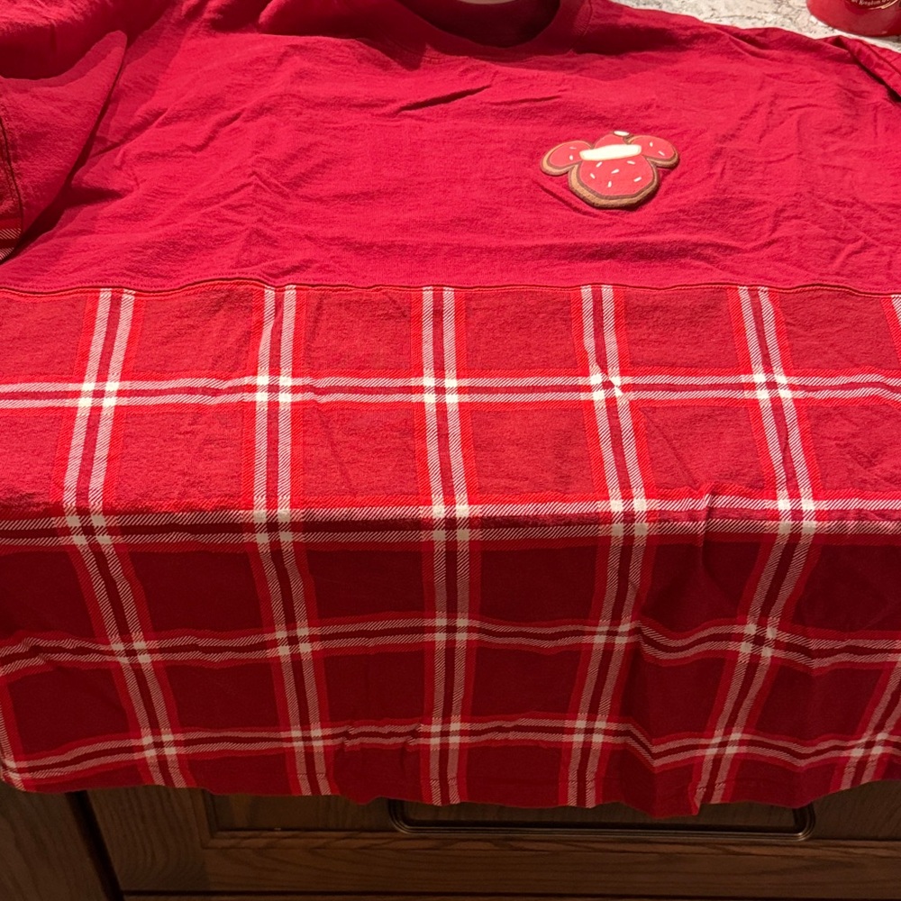 Red Adult Disney spirit jersey Shirt with Bear Design